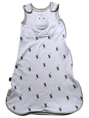 Nested Bean White Sleep Sack Size M (6 to 15 Months)